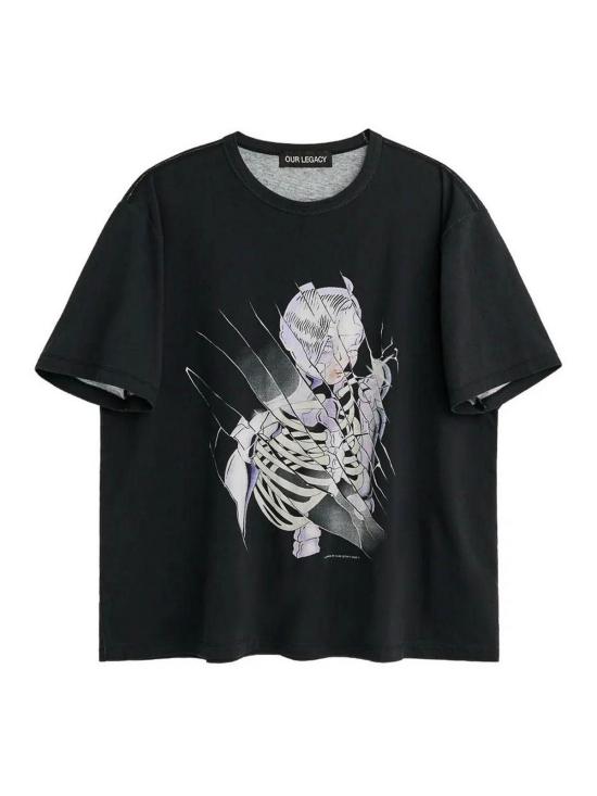 26SS 아워레가시 뉴 박스 티셔츠 사이버네틱 엔젤 프린트 M2266NCCYBERNETICANGELPRINT Black - OUR LEGACY