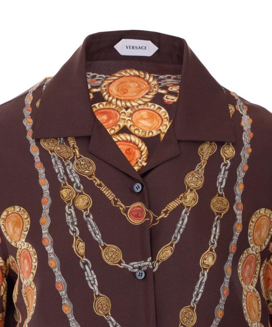 26SS 베르사체 셔츠 1024231 1A179525N940 Brown - VERSACE