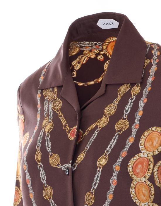 26SS 베르사체 셔츠 1024231 1A179525N940 Brown - VERSACE