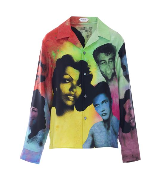 26SS 베르사체 긴팔 셔츠 1024232 1A179135X000 Multicolor