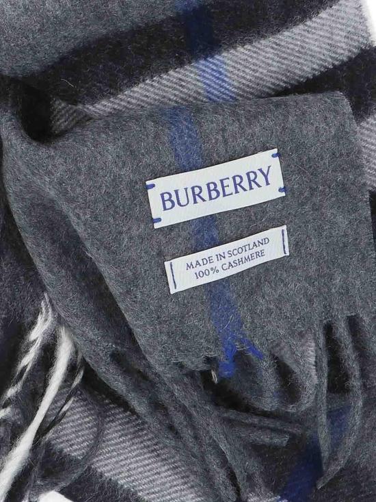 26SS 버버리 체크 캐시미어 스카프 8112642 Grey - BURBERRY