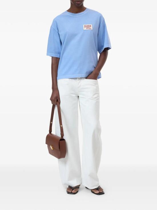 26SS 클로즈드 반팔 티셔츠 C9522244H13565 Blue - CLOSED