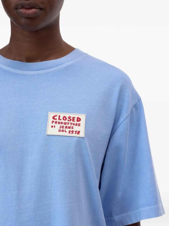 26SS 클로즈드 반팔 티셔츠 C9522244H13565 Blue - CLOSED