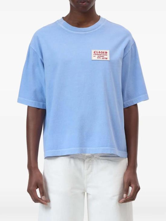 26SS 클로즈드 반팔 티셔츠 C9522244H13565 Blue - CLOSED