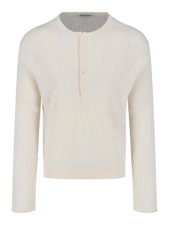 26SS 아워레가시 파인 헨리 코튼 티셔츠 M2263FIIVORYCOTTONCREPE White