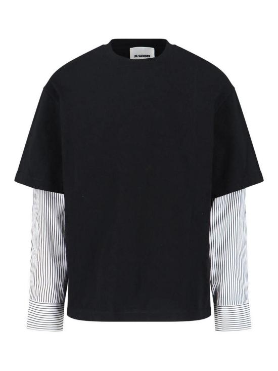 26SS 질샌더 긴팔 티셔츠 J22GC0235J20256001 Black