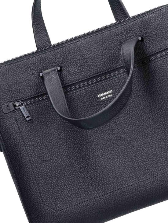 26SS 살바토레 페라가모 브리프케이스 740811001 Black - SALVATORE FERRAGAMO