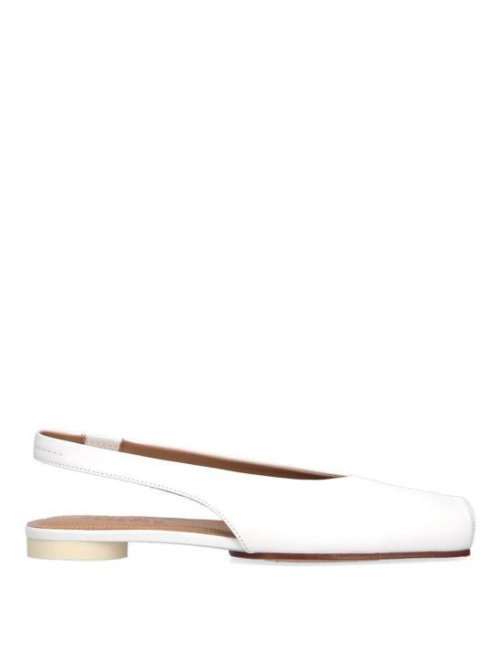 26SS MM6 메종마르지엘라 플랫 슈즈 S59WX0079P3628T1053 White