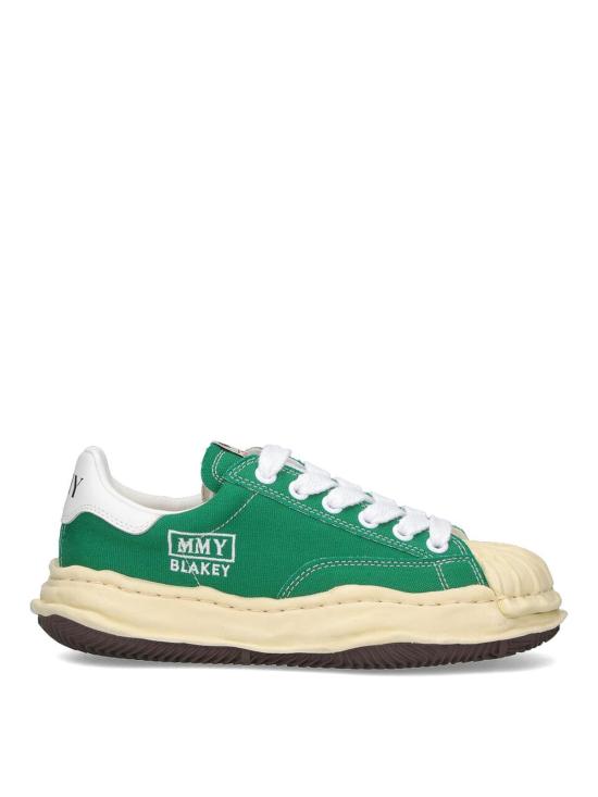  메종 미하라 야스히로 블레이키 VL OG 솔 캔버스 로우탑 A09FW732CLGREEN Green