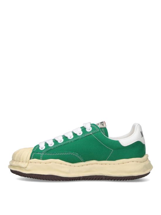  메종 미하라 야스히로 블레이키 VL OG 솔 캔버스 로우탑 A09FW732CLGREEN Green - MAISON MIHARA YASUHIRO