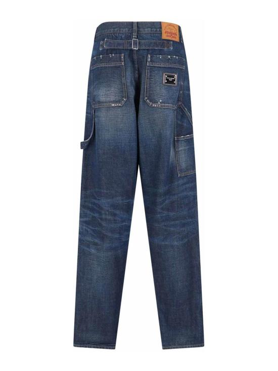 26SS 돌체앤가바나 스트레이트 팬츠 GP1H8DG8OL6S9001 Blue - DOLCE & GABBANA