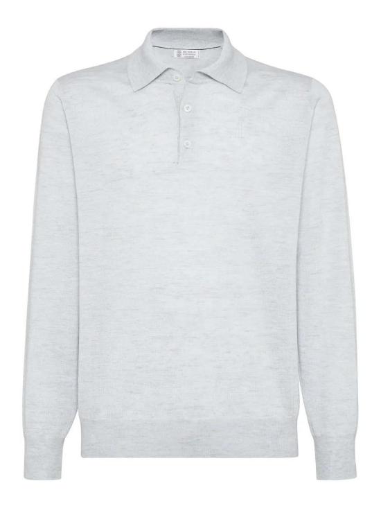 25SS 브루넬로 쿠치넬리 폴로 티셔츠 MSY00295C2386 Blue