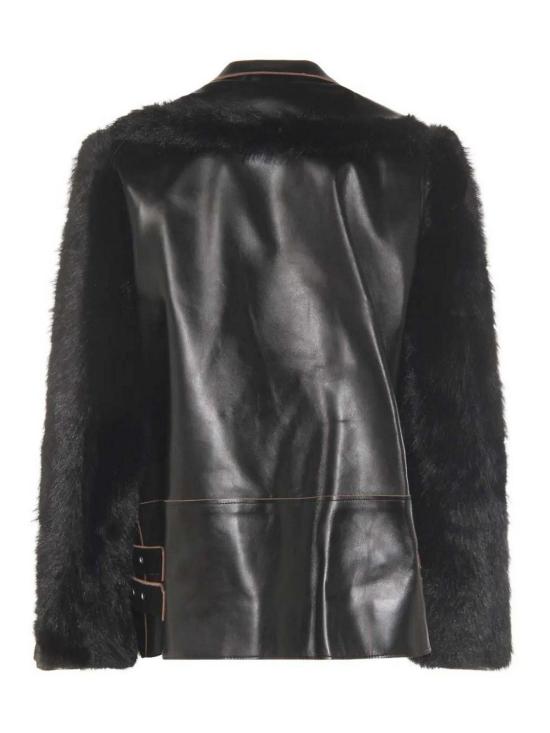 25FW 사카이 무스탕 8237001 Black - SACAI