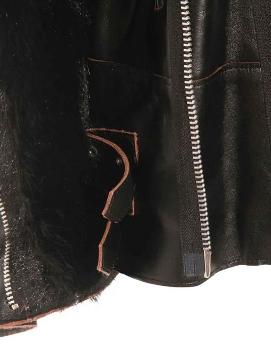 25FW 사카이 무스탕 8237001 Black - SACAI