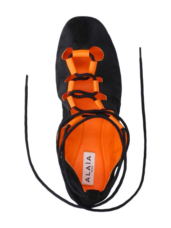 26SS 알라이아 플랫 슈즈 AA3A1030A043 999 Black - ALAIA