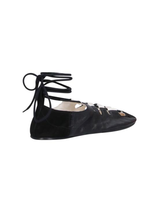 26SS 알라이아 플랫 슈즈 AA3A1030I208 999 Black - ALAIA