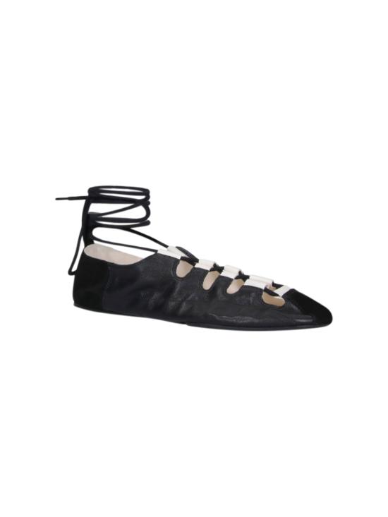 26SS 알라이아 플랫 슈즈 AA3A1030I208 999 Black - ALAIA