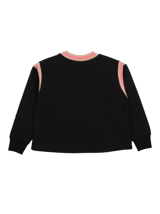  [키즈] 마르니 풀오버 키즈 코튼 블렌드 크루넥 스웨터 블랙 - MARNI