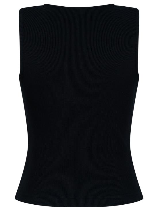 26SS 발렌시아가 민소매 티셔츠 858152 TTVO2 1070 BLACK WHITE - BALENCIAGA