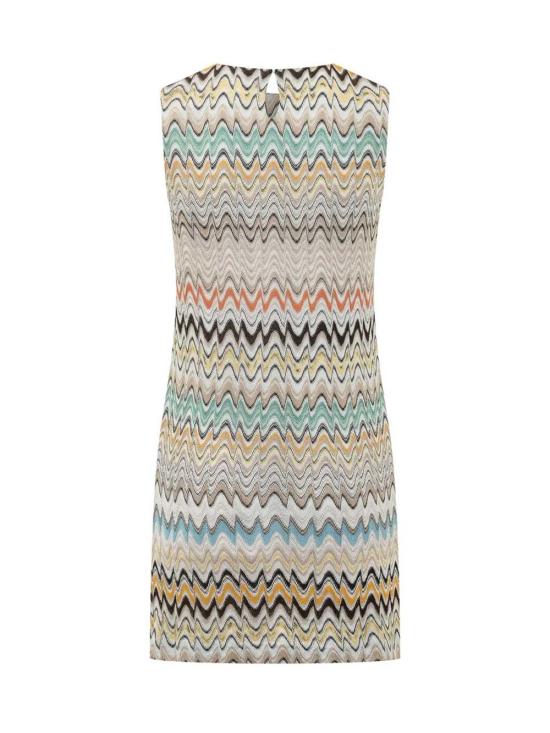 26SS 미소니 숏 원피스 DS26SG2ABR015B MULTICOLORBEIGE LIGH SMSNN - MISSONI