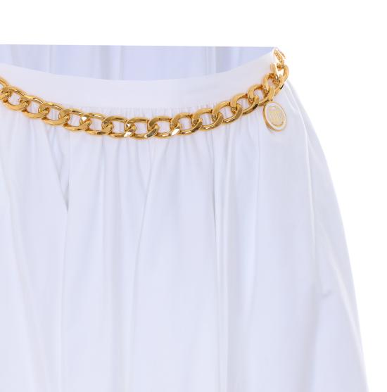 26SS 엘리자베타프랜치 미디 스커트 GO16061E2 100 White - ELISABETTA FRANCHI