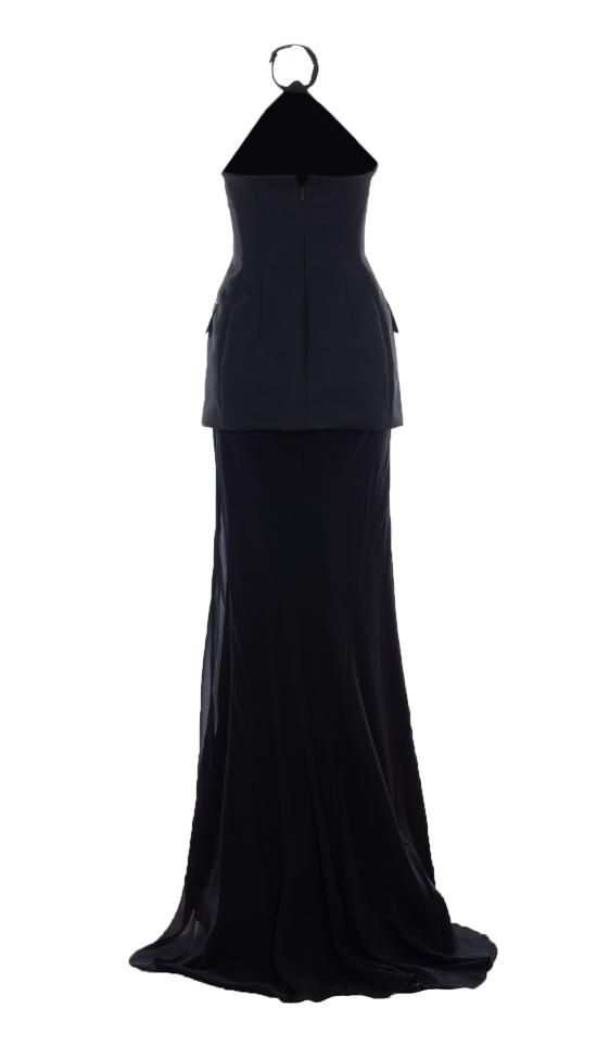 26SS 스포트막스 롱 원피스 2612231012600 SPXPINNE 007 Black - SPORTMAX