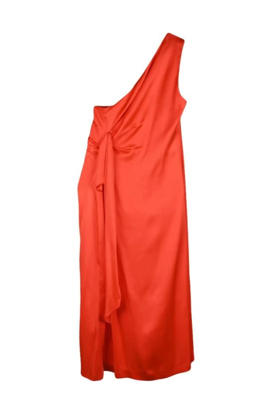 25SS 막스마라 미디 원피스 체르키오 원숄더 롱 드레스 - 레드 - MAX MARA