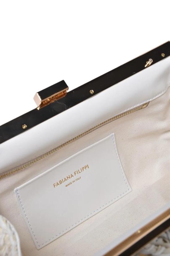 25SS 파비아나 필리피 클러치/파우치 라피아 클러치 - 화이트 - FABIANA FILIPPI
