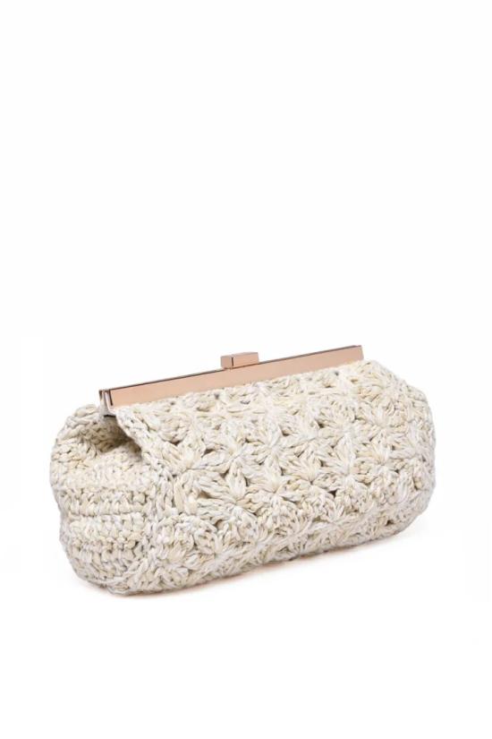 25SS 파비아나 필리피 클러치/파우치 라피아 클러치 - 화이트 - FABIANA FILIPPI