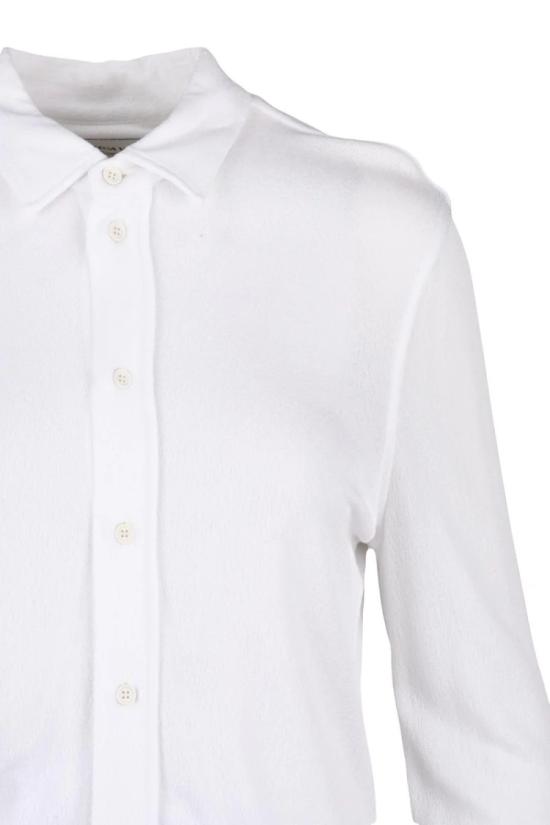  보테가베네타 셔츠 비스코스 소재 롱셔츠 - 화이트 - BOTTEGA VENETA