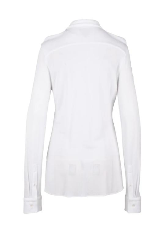  보테가베네타 셔츠 비스코스 소재 롱셔츠 - 화이트 - BOTTEGA VENETA