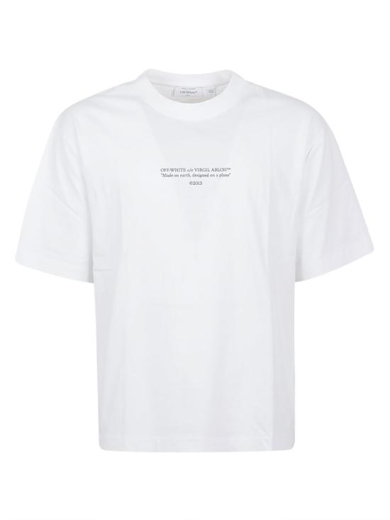 26SS 오프화이트 반팔 티셔츠 44MAA120S26J007100 White