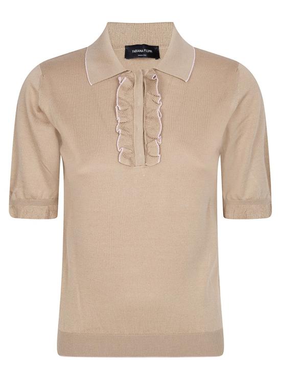 26SS 파비아나 필리피 폴로 티셔츠 MAD276F458M100VR3 Neutrals