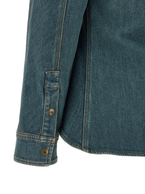 26SS 버버리 데님 셔츠 8118497MIDBLUE Green - BURBERRY