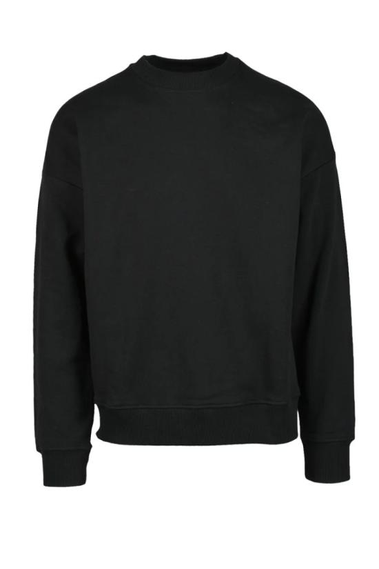  디젤 탑 크루넥 스웨트셔츠 - 블랙