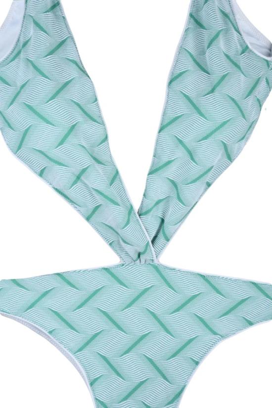 25SS 수크레테 비키니 수영복 과감한 컷아웃 디테일이 돋보이는 질감 있는 원피스 수영복 - SUCRETTE