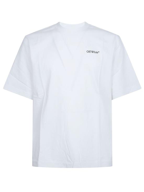 26SS 오프화이트 반팔 티셔츠 44MAA120S26J008100 White