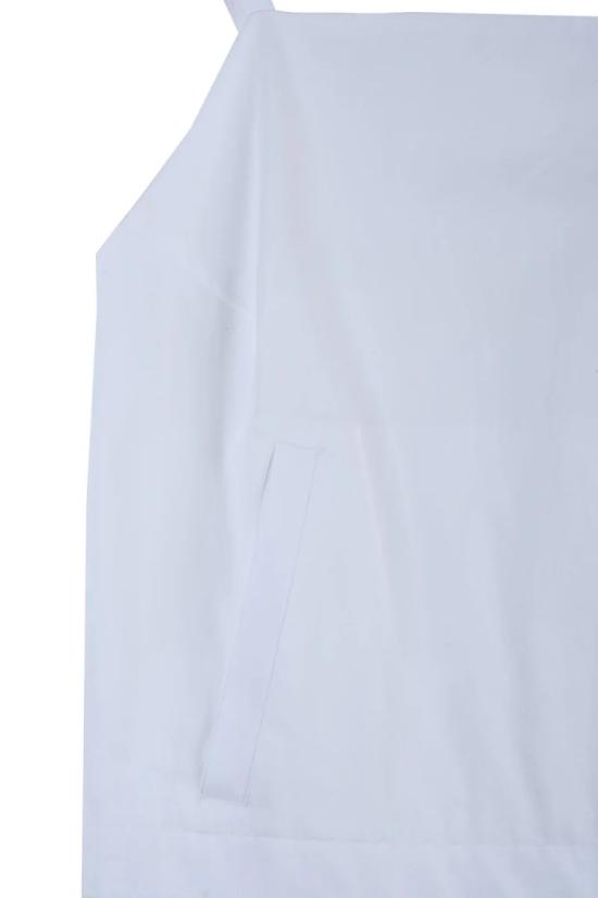 25SS 스포트막스 민소매 티셔츠 지퍼가 달린 크롭 코튼  - 화이트 - SPORTMAX