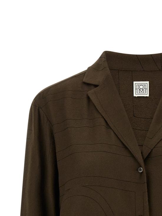 26SS 토템 셔츠 251WRT976FB0080034 Black - TOTEME