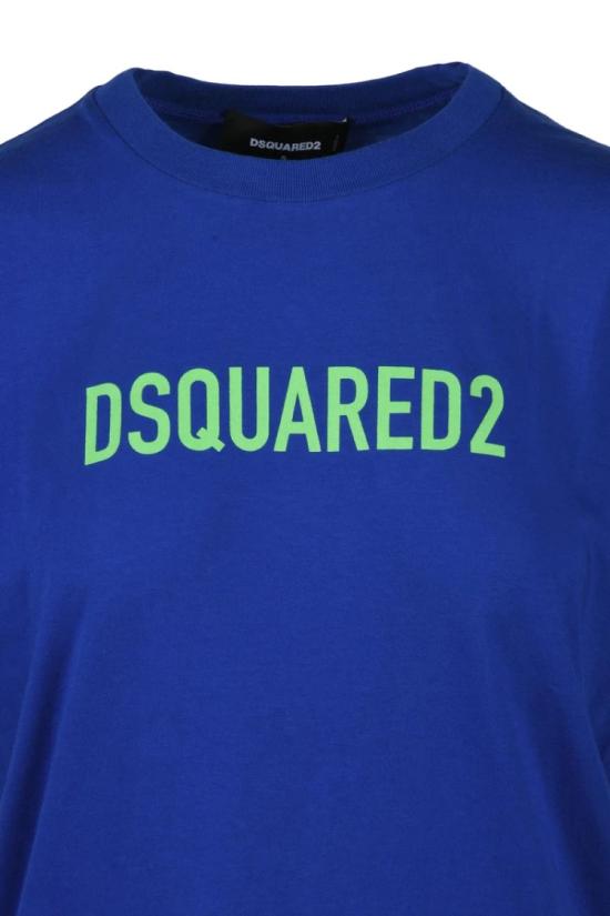 25SS 디스퀘어드2 반팔 티셔츠 크루넥 티셔츠 - 로얄 블루 - DSQUARED2