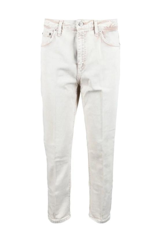  돈답 데님 클래식한 5포켓 디자인의 베이지색 면 청바지