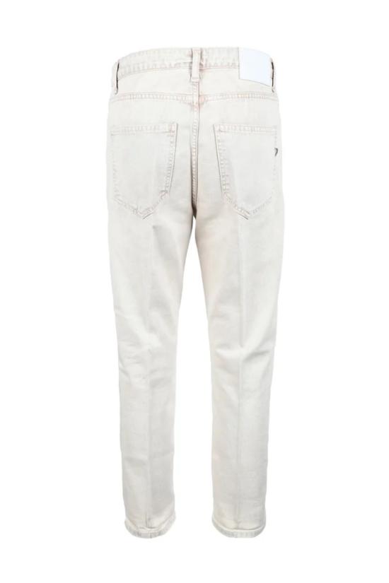  돈답 데님 클래식한 5포켓 디자인의 베이지색 면 청바지 - DONDUP
