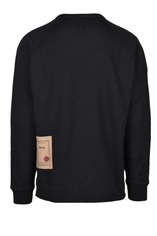  텐 씨 탑 크루넥 스웨트셔츠 - 블랙 - TEN C