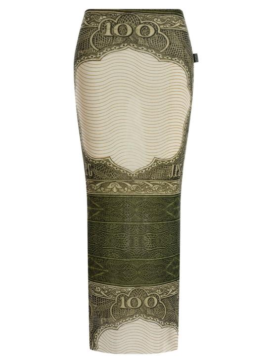 26SS 장 폴 고티에 롱 스커트 2601WSK043M023P400300156 Neutrals