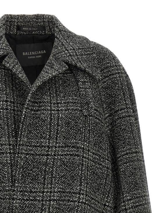 26FW 발렌시아가 원 레이어 레글런 코트 838934TSU201269 Black - BALENCIAGA