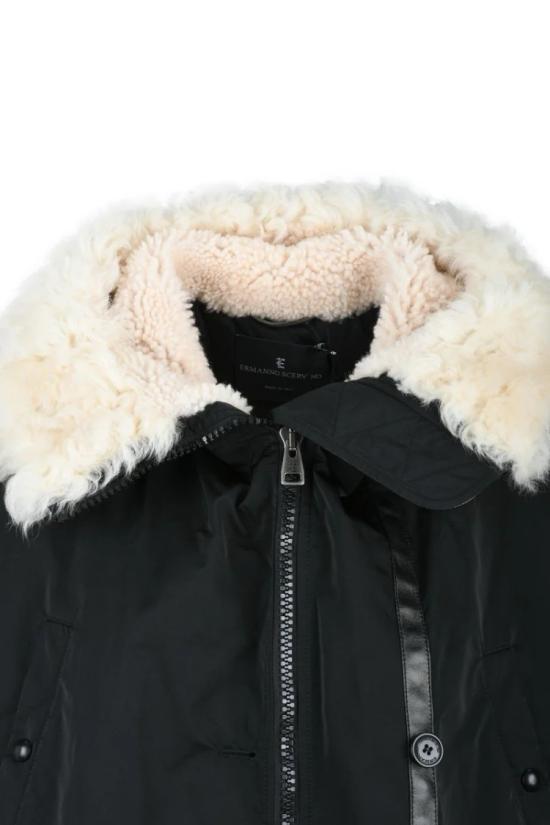  에르마노 설비노 코트 파카 퍼 칼라 - 블랙 - ERMANNO SCERVINO