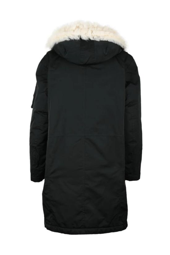  에르마노 설비노 코트 파카 퍼 칼라 - 블랙 - ERMANNO SCERVINO