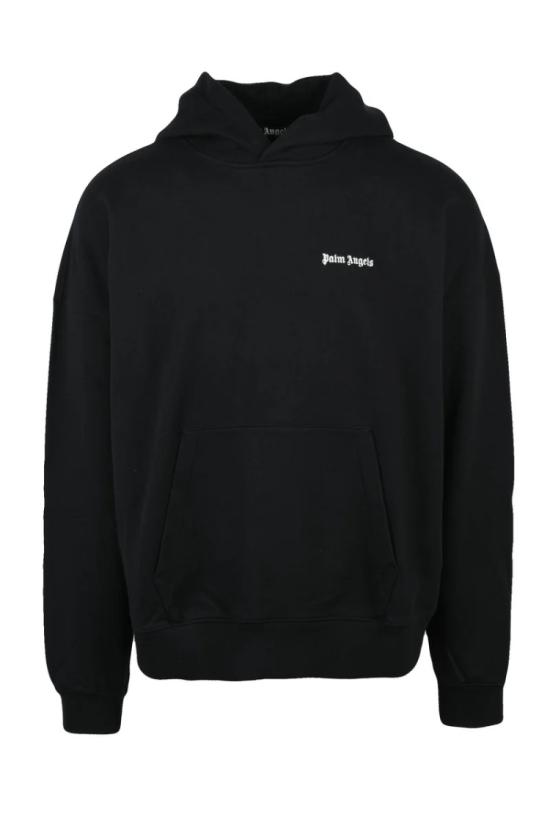 25SS 팜앤젤스 탑 편안한 핏의 블랙 후드티