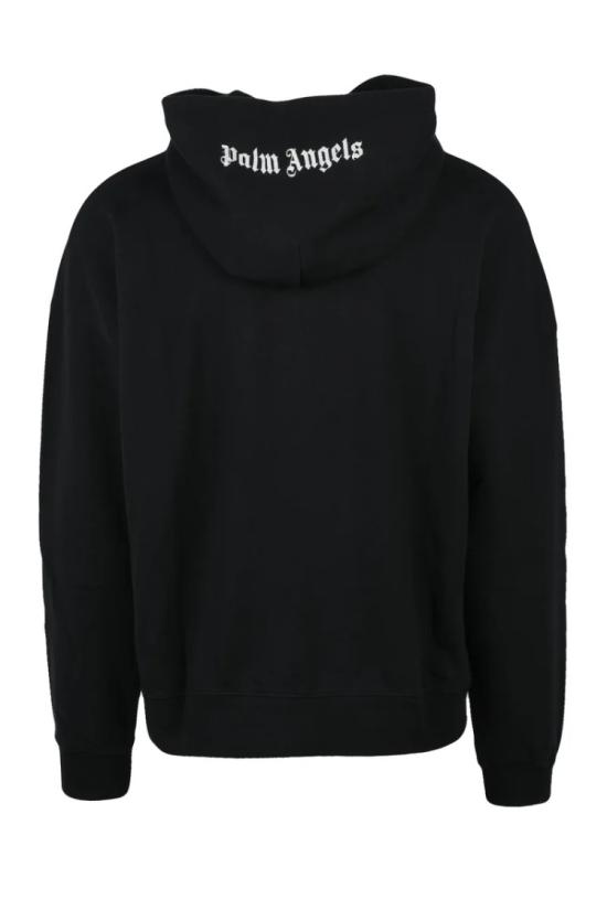 25SS 팜앤젤스 탑 편안한 핏의 블랙 후드티 - PALM ANGELS