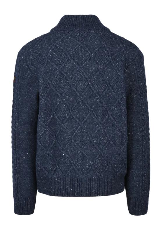  폴앤샤크 집업 니트 지퍼 가디건 - 블루 - PAUL & SHARK